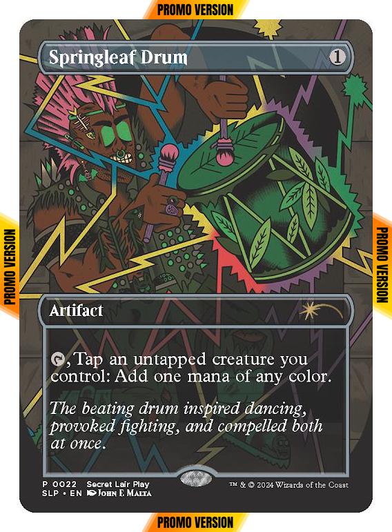 Springleaf Drum [0022] [Borderless] [Secret Lair Promo] [Non-Foil]