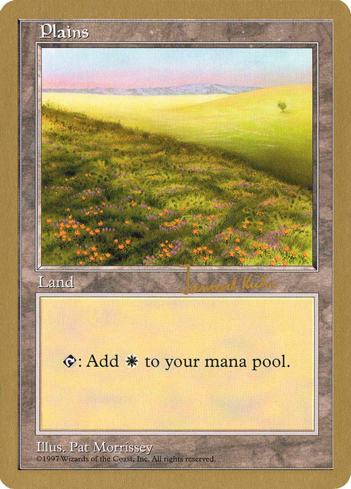 Plains [jk431] [Janosh Kunn] [Orange Flowers] [World Championship Decks 1997] [Non-Foil]