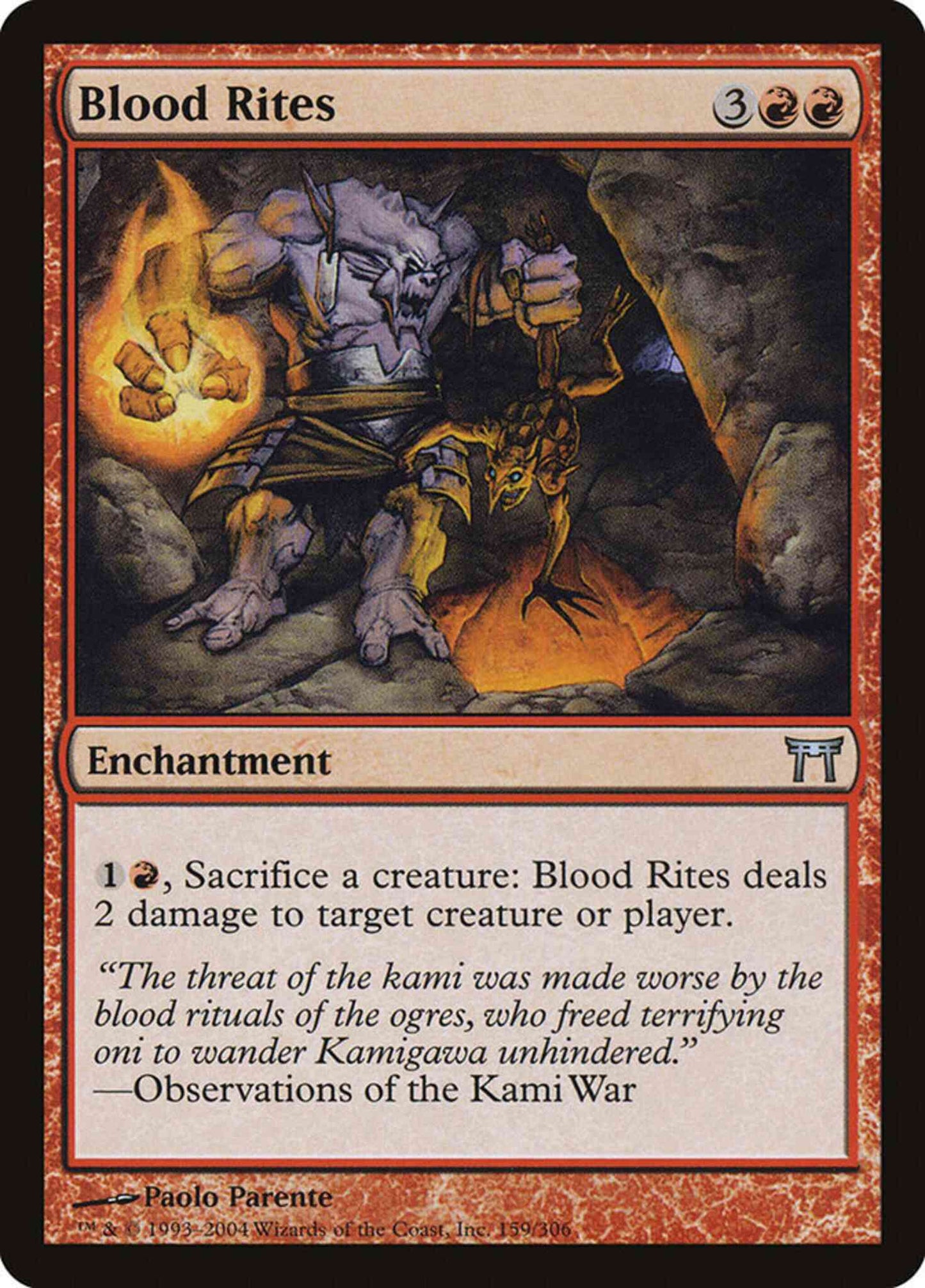 Blood Rites [159] [Champions of Kamigawa] [Non-Foil]