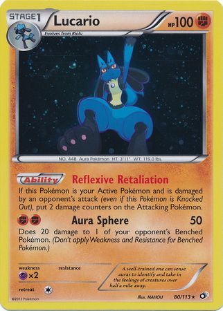 Lucario - 80/113 - Promo [Mega Lucario Collection Exclusive] [BW105MSP-80] [Cosmos Holo]