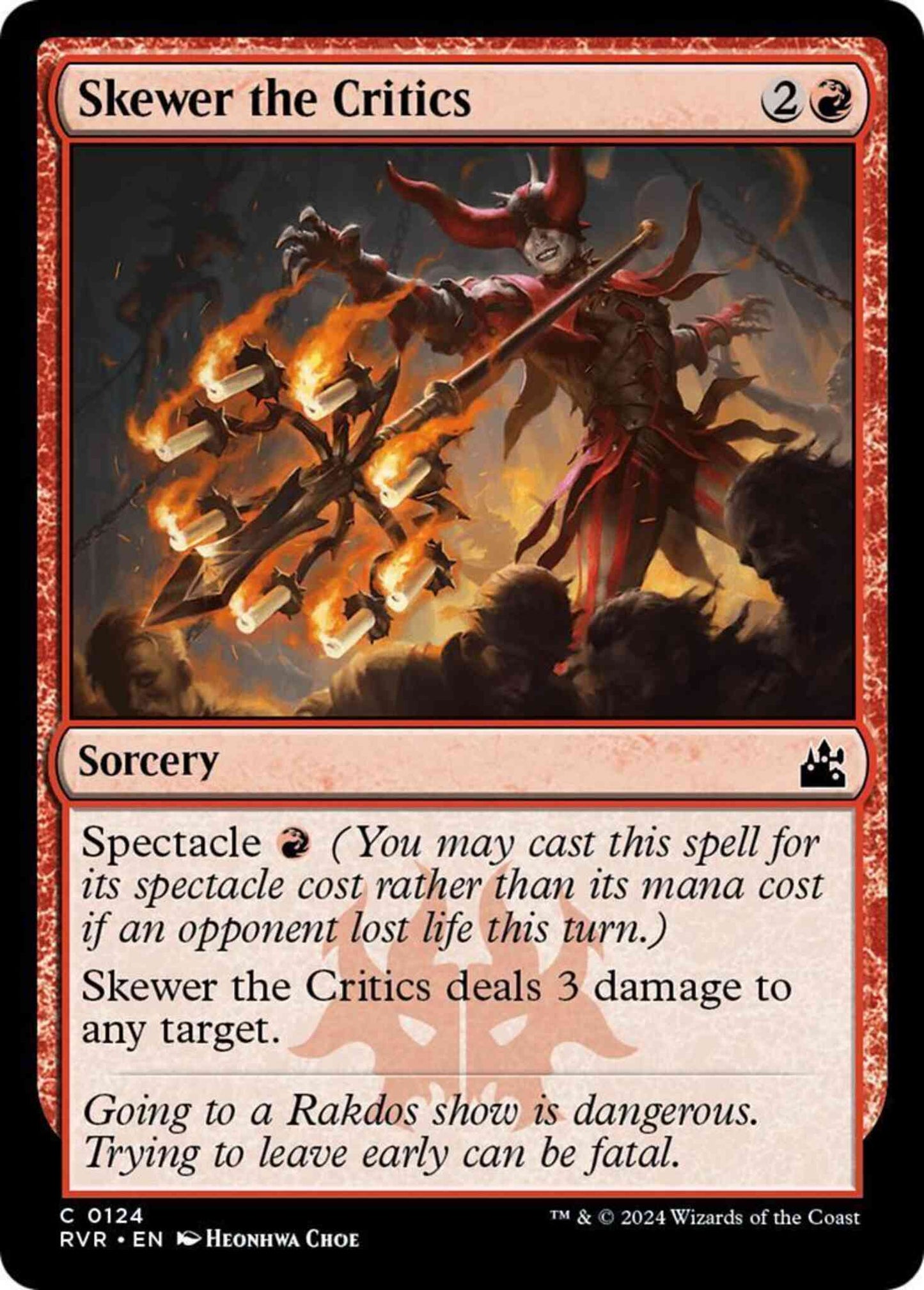 Skewer the Critics [124] [Ravnica Remastered] [Non-Foil]