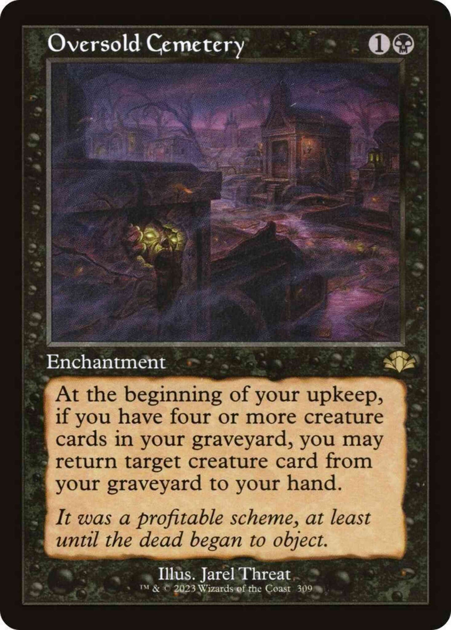 Oversold Cemetery [309] [Retro Frame] [Dominaria Remastered] [Non-Foil]