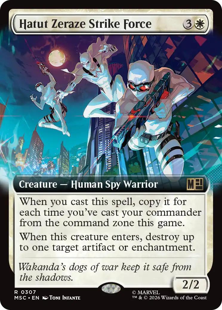 Hatut Zeraze Strike Force [307] [Extended Art] [Marvel Super Heroes: Commander] [Non-Foil]