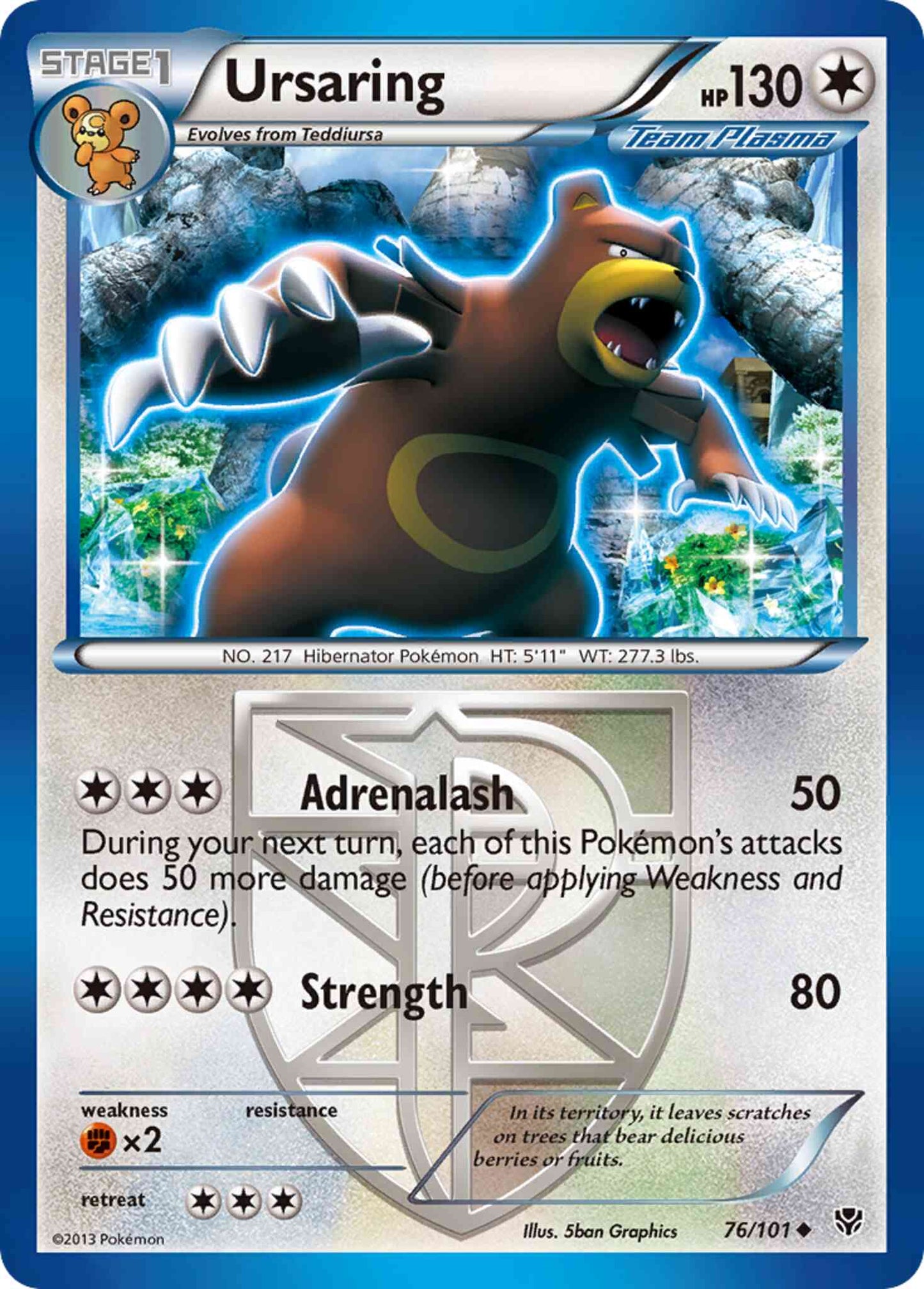 Ursaring - 76/101 - Uncommon [bw10-76] [Reverse Holo]