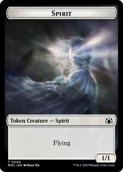 Spirit Token (09) // Treasure Token (20) [March of the Machine: Commander: Tokens] [Non-Foil]