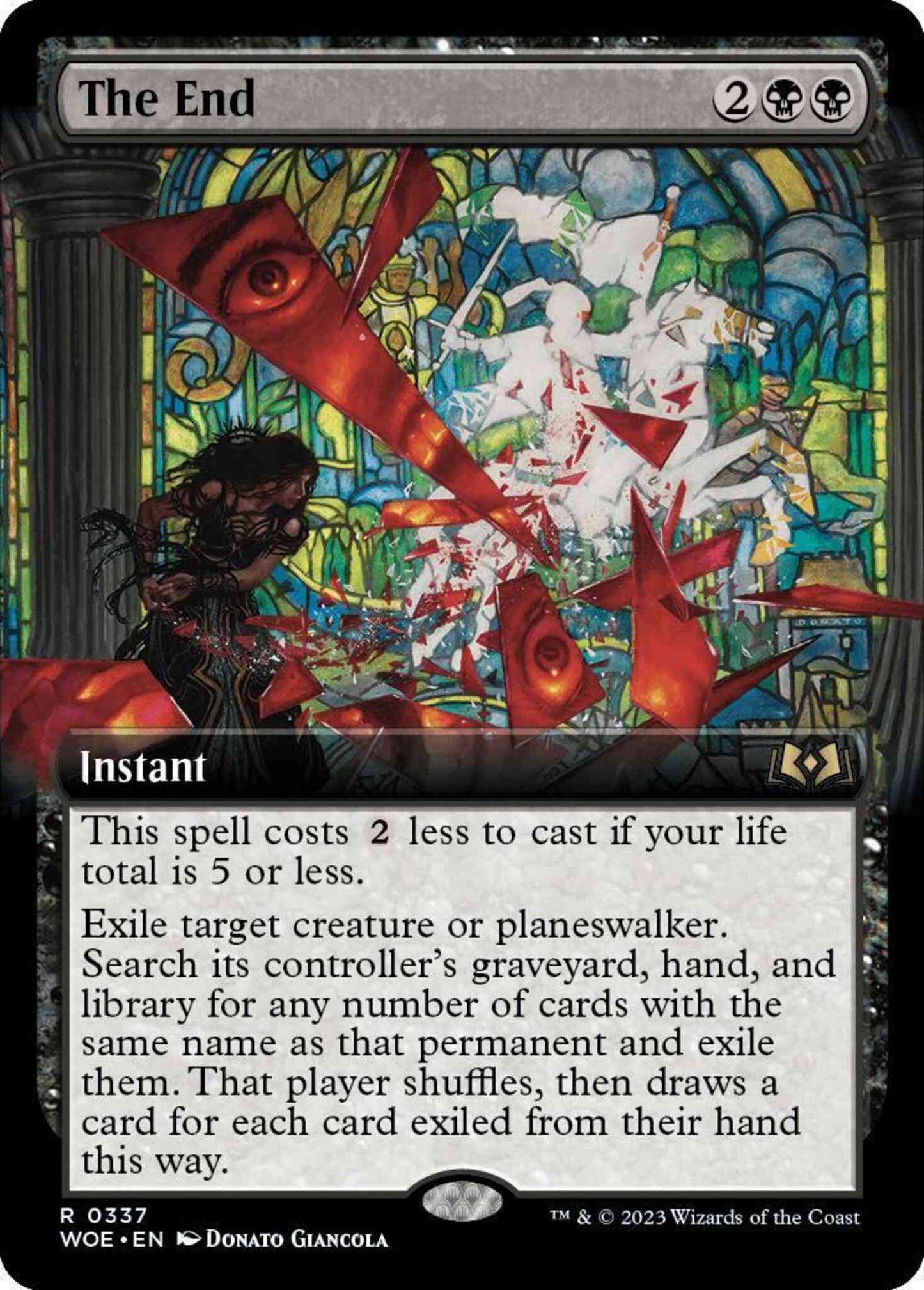 The End [337] [Extended Art] [Wilds of Eldraine] [Non-Foil]
