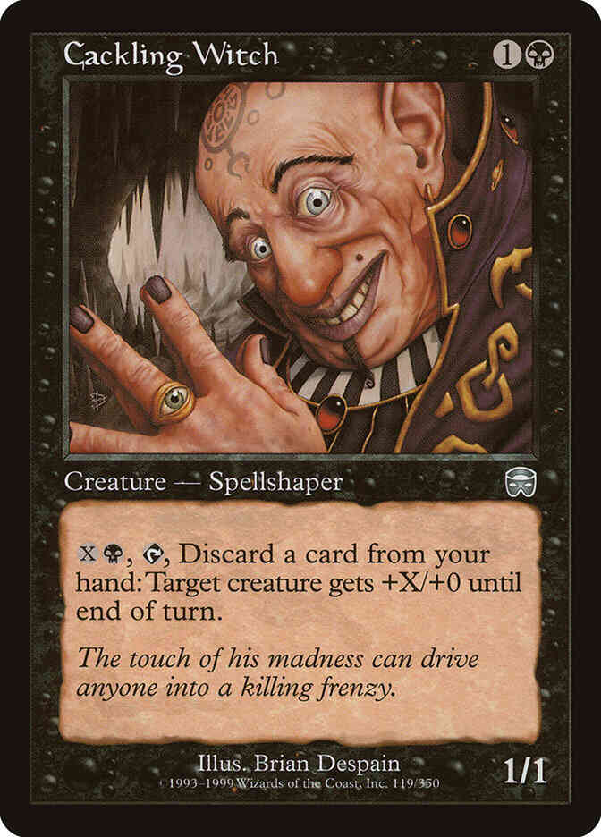 Cackling Witch [119] [Mercadian Masques] [Non-Foil]