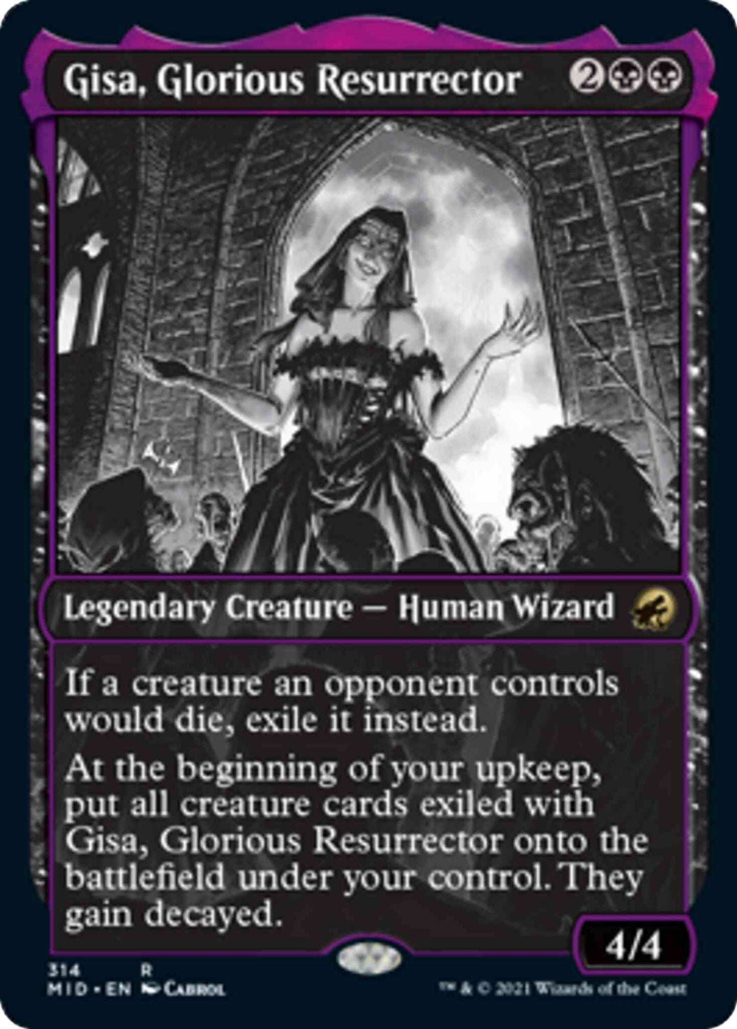 Gisa, Glorious Resurrector [314] [Eternal Night Showcase] [Innistrad: Midnight Hunt] [Non-Foil]