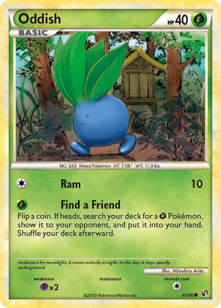 Oddish - 60/90 - Common [hgss3-60] [Non-Holo]
