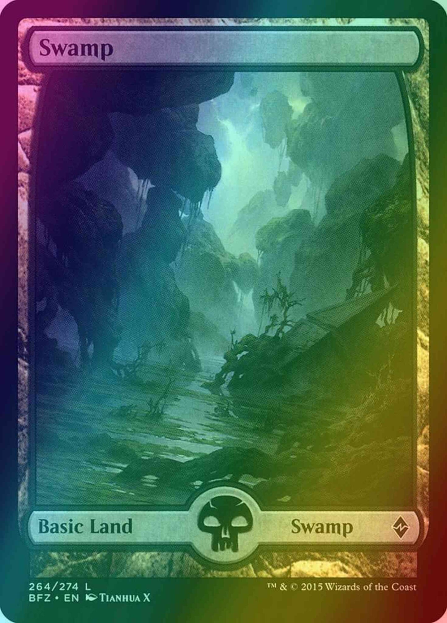 Swamp [264] [Full Art] [Battle for Zendikar] [Foil]