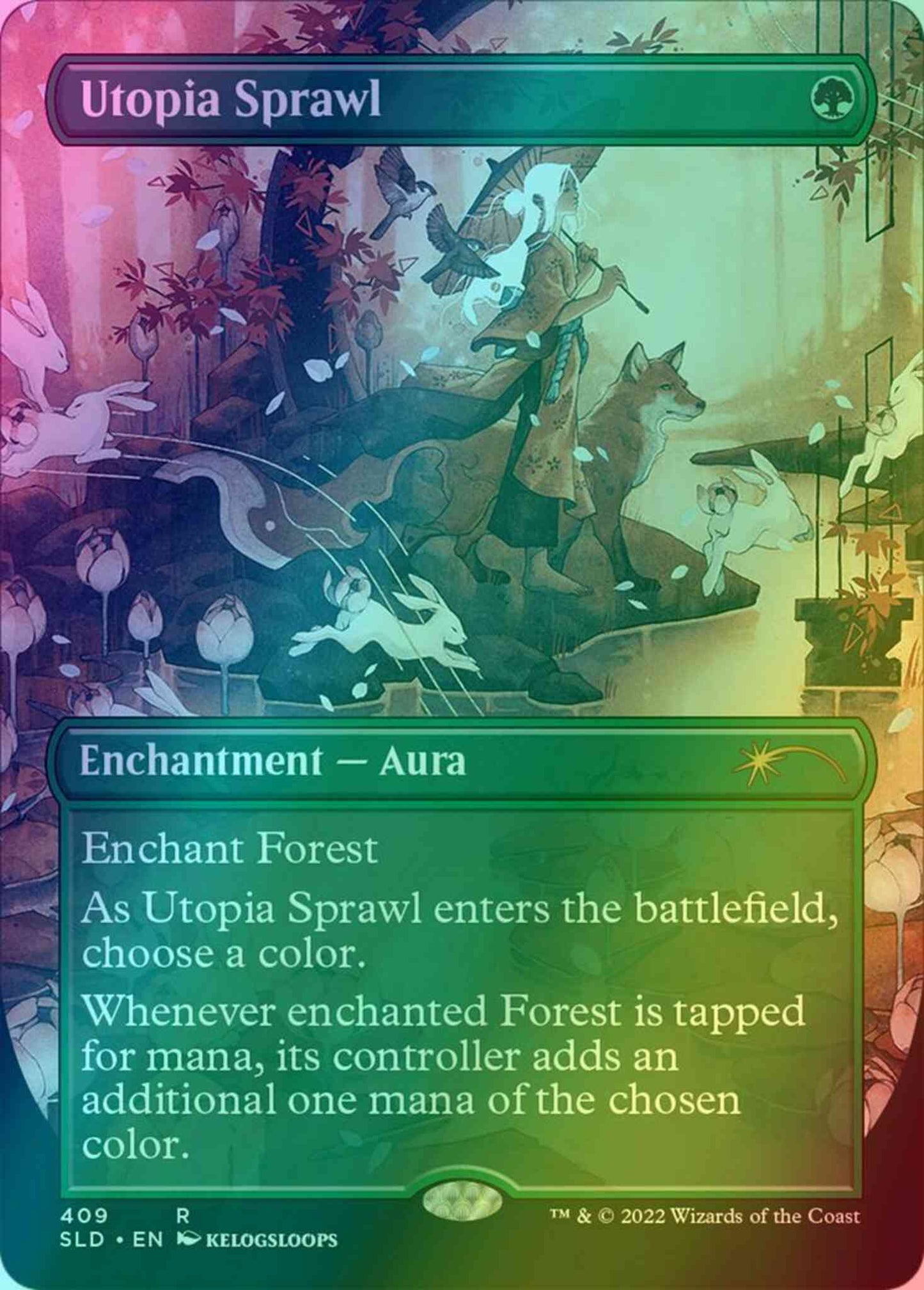 Utopia Sprawl [0409] [Borderless] [kelogsloops] [Secret Lair Drop] [Foil]