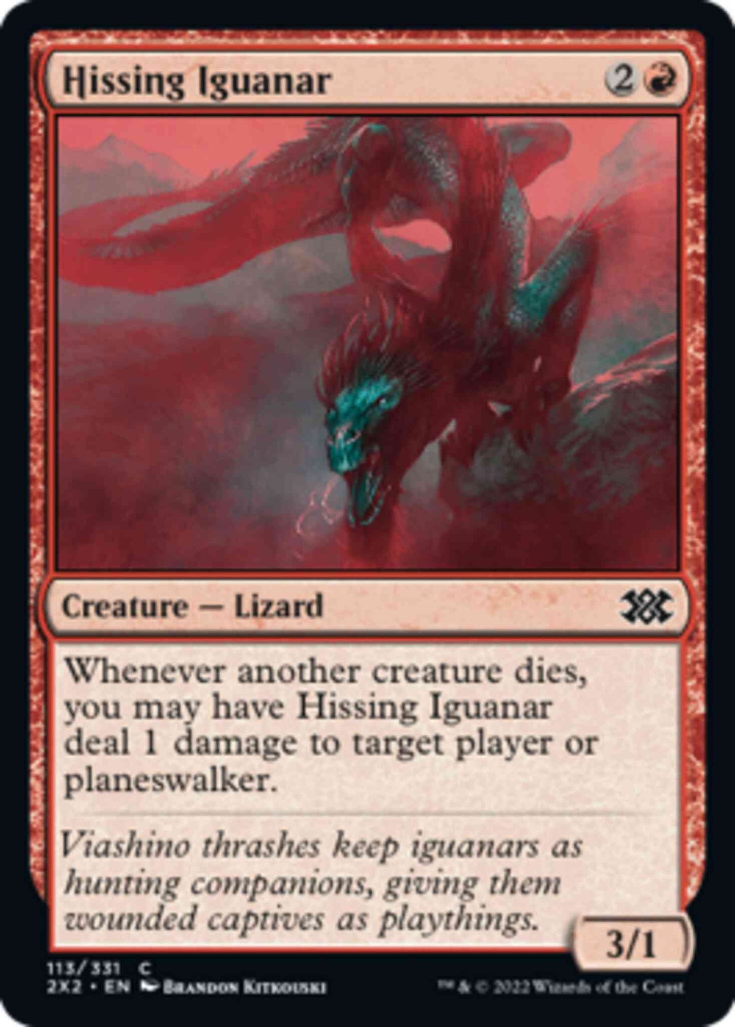 Hissing Iguanar [113] [Double Masters 2022] [Non-Foil]