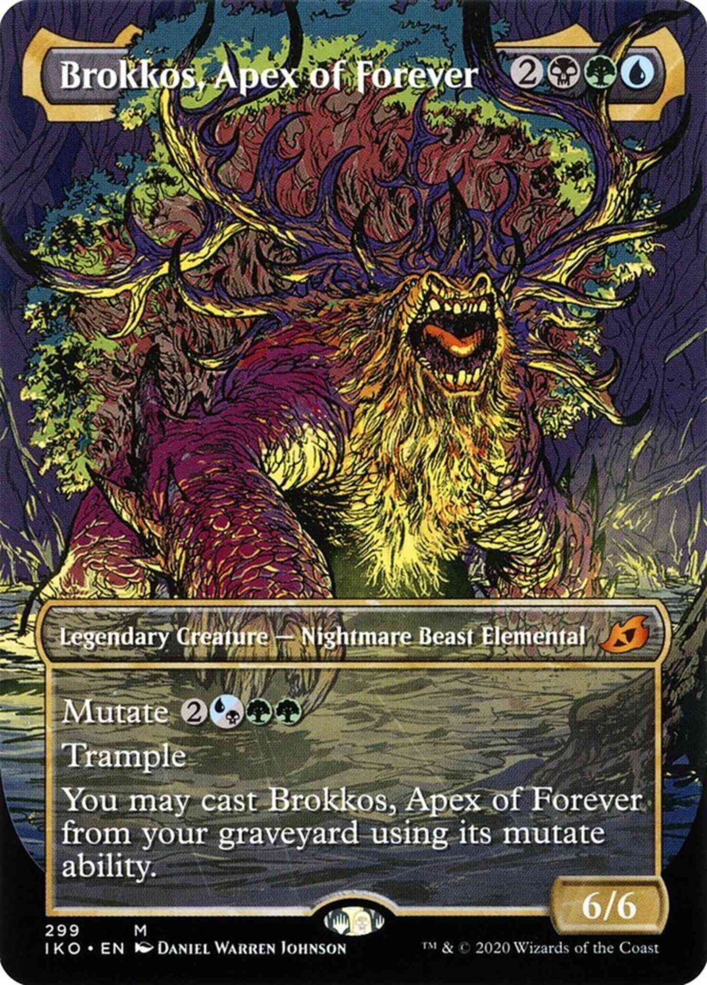 Brokkos, Apex of Forever [299] [Alternate Art] [Ikoria: Lair of Behemoths] [Non-Foil]