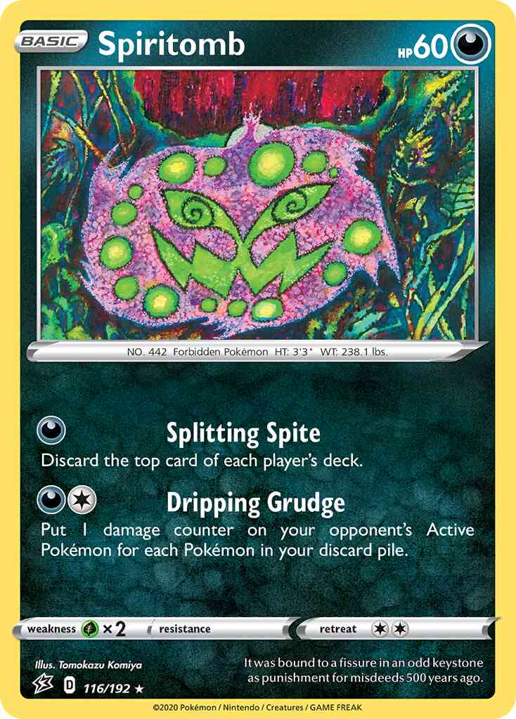 Spiritomb - 116/192 - Rare [swsh2-116] [Reverse Holo]