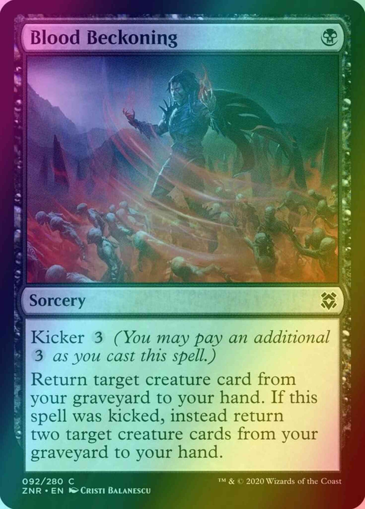 Blood Beckoning [92] [Zendikar Rising] [Foil]
