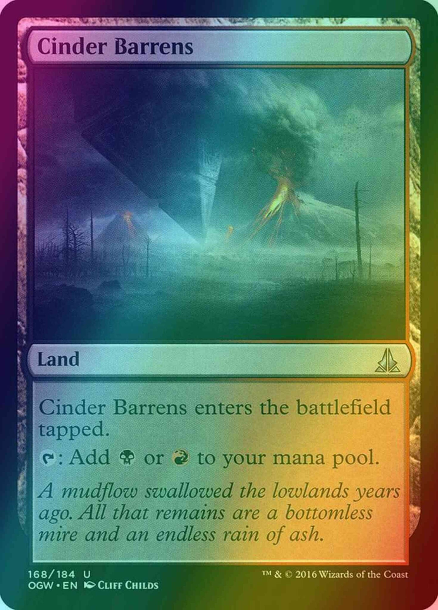Cinder Barrens [168] [Oath of the Gatewatch] [Foil]