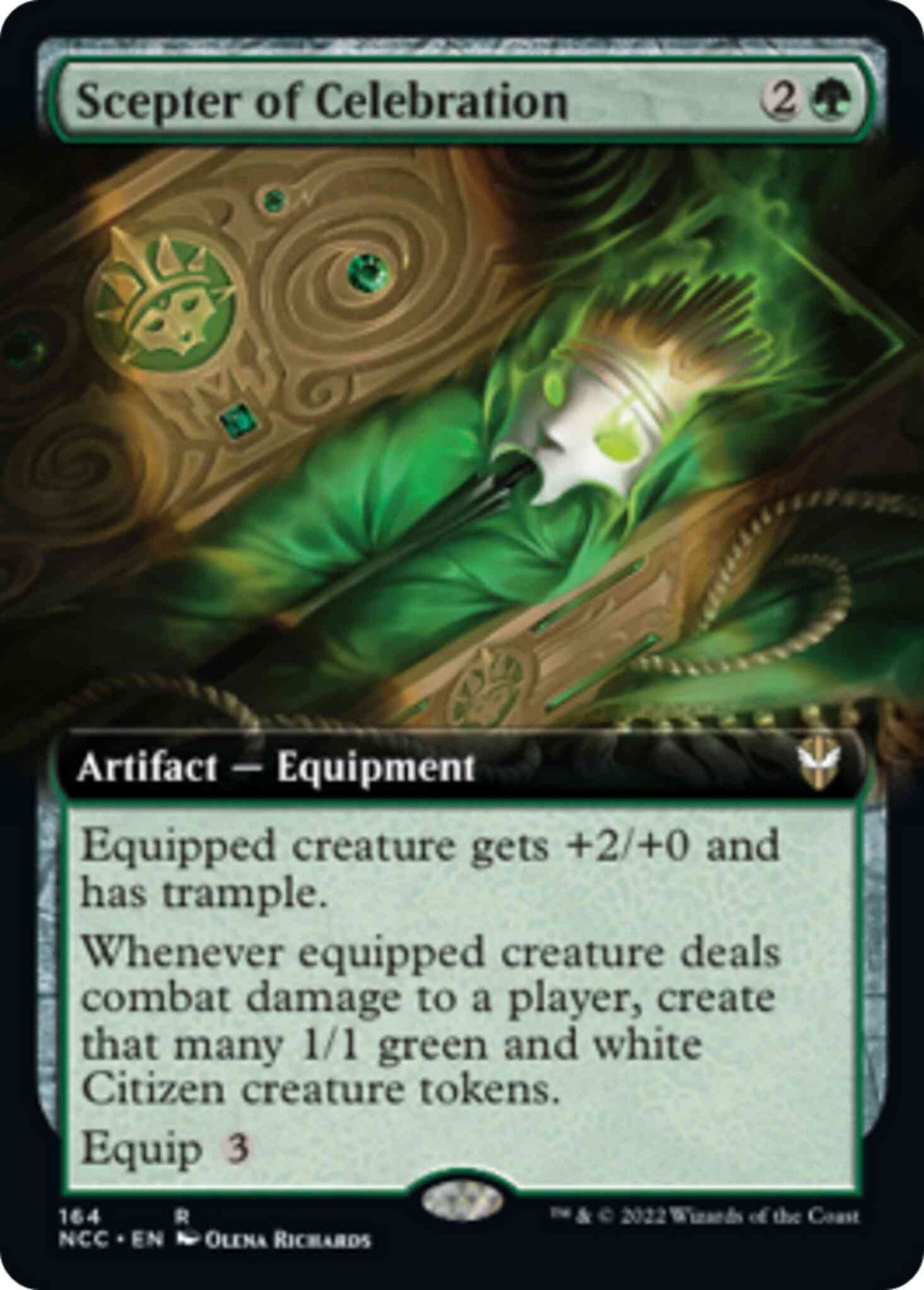 Scepter of Celebration [164] [Extended Art] [Streets of New Capenna: Commander] [Non-Foil]