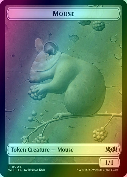 Food Token (10) // Mouse Token (04) [Wilds of Eldraine: Tokens] [Foil]