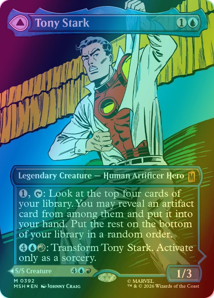Tony Stark // The Invincible Iron Man [392] [Borderless] [Classic Comic] [Marvel Super Heroes] [Foil]
