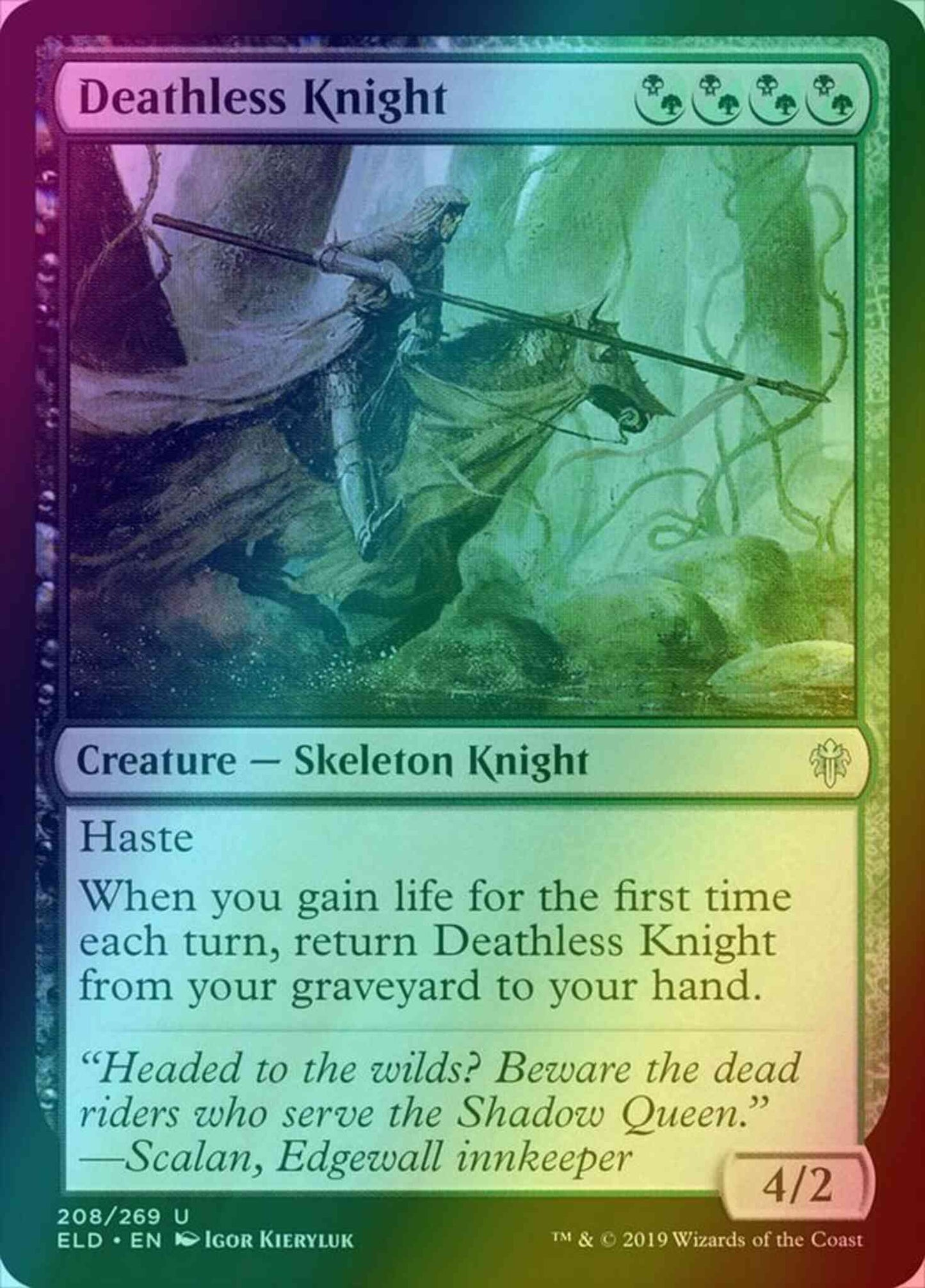 Deathless Knight [208] [Throne of Eldraine] [Foil]