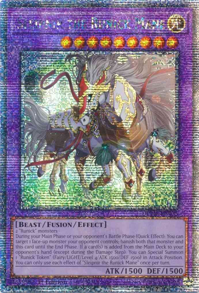 Sleipnir the Runick Mane - DUNE-EN035 - Quarter Century Secret Rare - 1st Edition