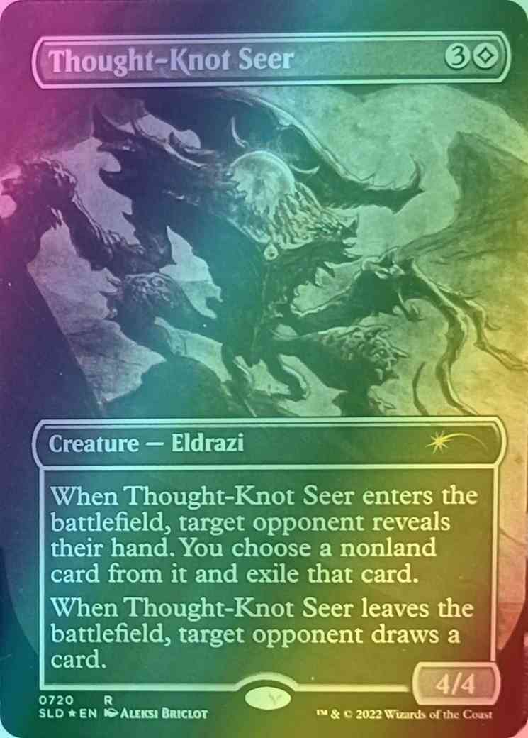Thought-Knot Seer [0720] [Sketch] [Borderless] [Aleksi Briclot] [Secret Lair Drop] [Foil]