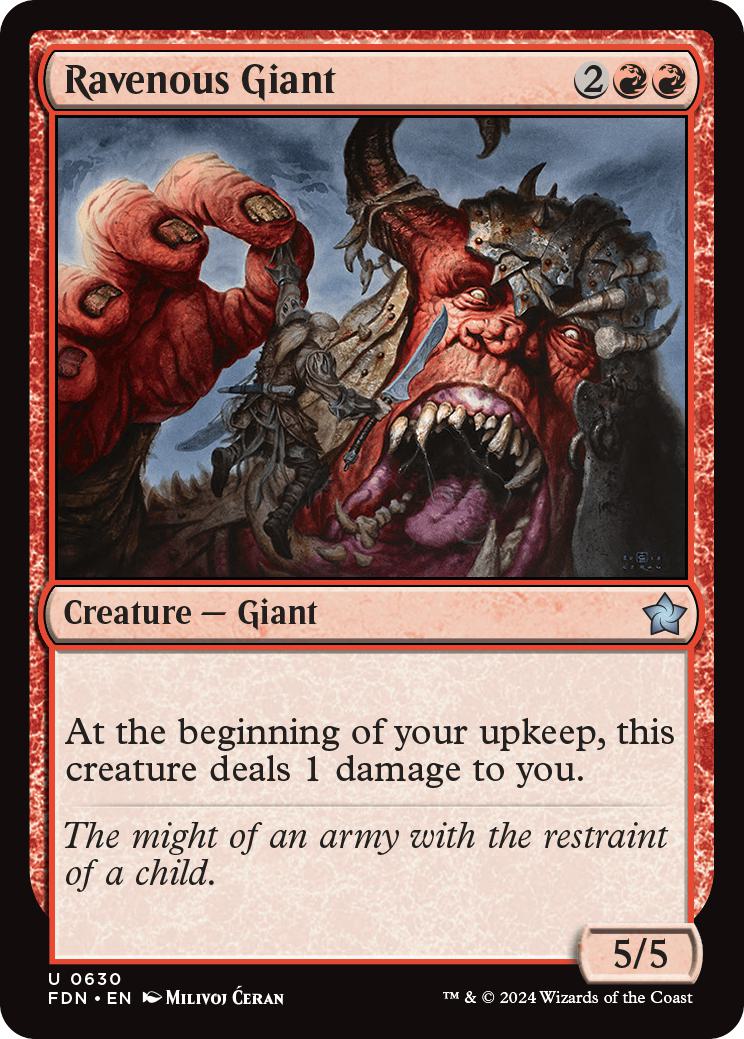 Ravenous Giant [630] [Foundations] [Non-Foil]