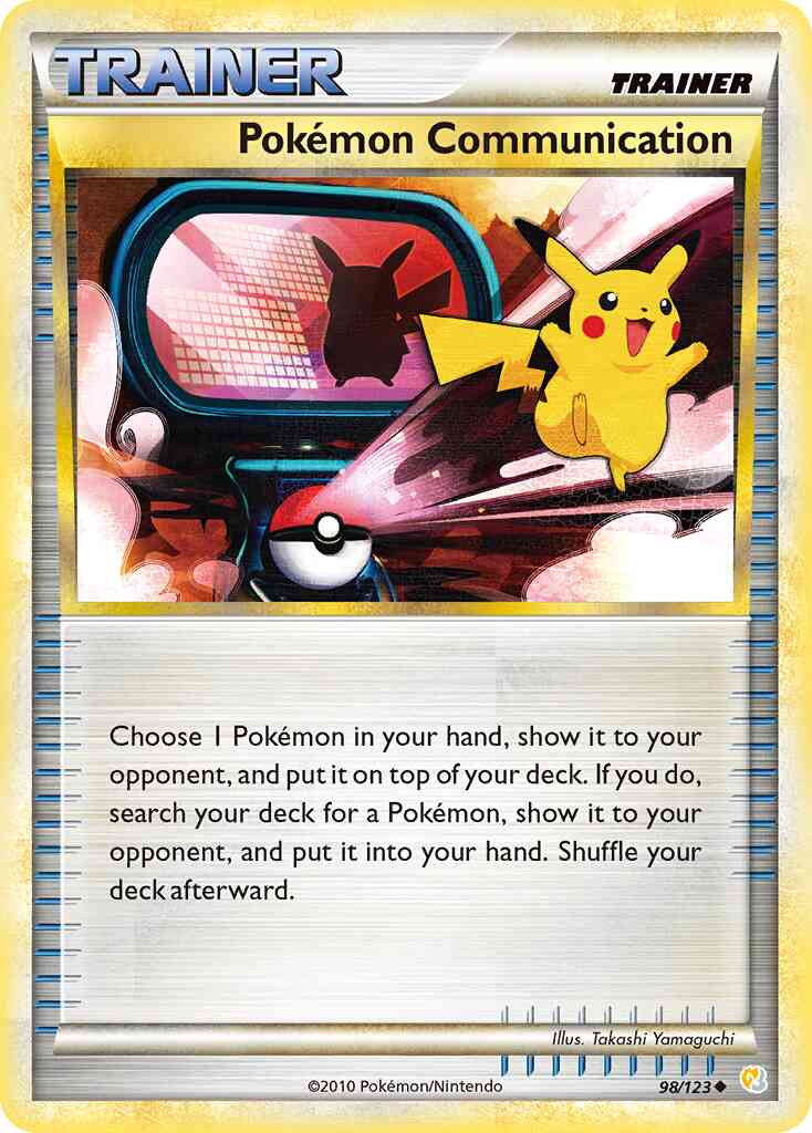 Pokémon Communication - 98/123 - Uncommon [hgss1-98] [Reverse Holo]