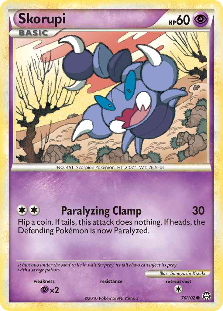 Skorupi - 76/102 - Common [hgss4-76] [Non-Holo]
