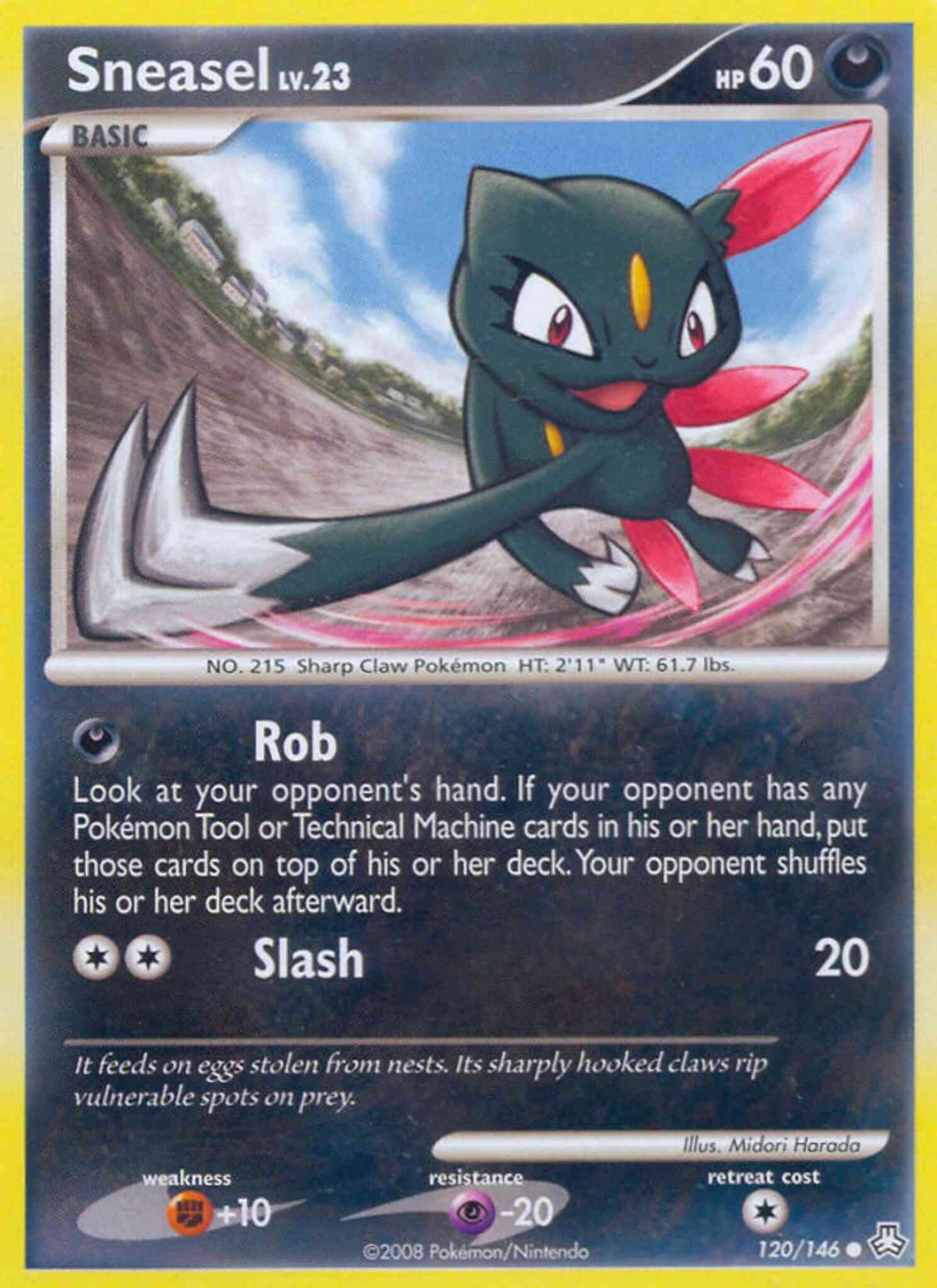 Sneasel - 120/146 - Common [dp6-120] [Non-Holo]