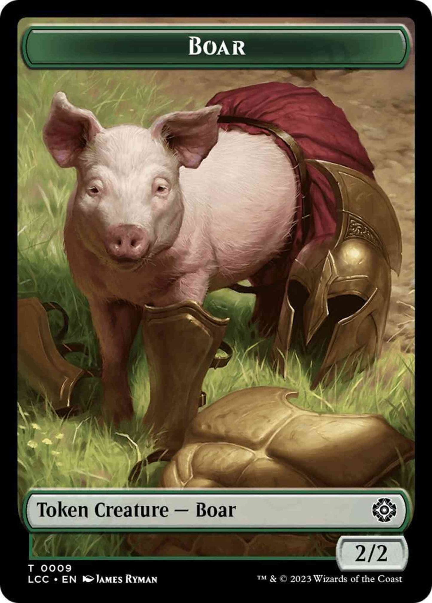 Boar Token (09) // Merfolk Token (05) [The Lost Caverns of Ixalan: Commander: Tokens] [Non-Foil]