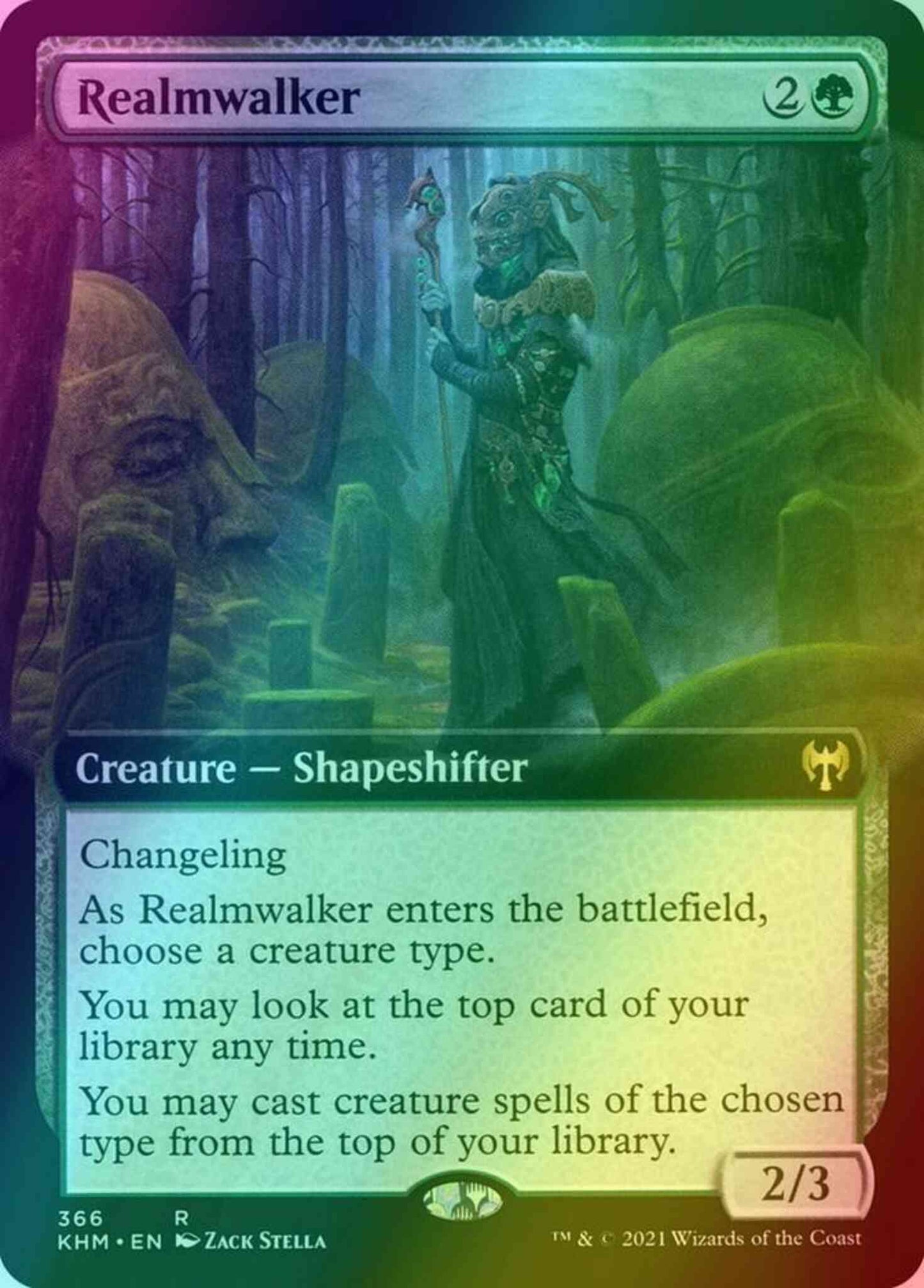 Realmwalker [366] [Extended Art] [Kaldheim] [Foil]
