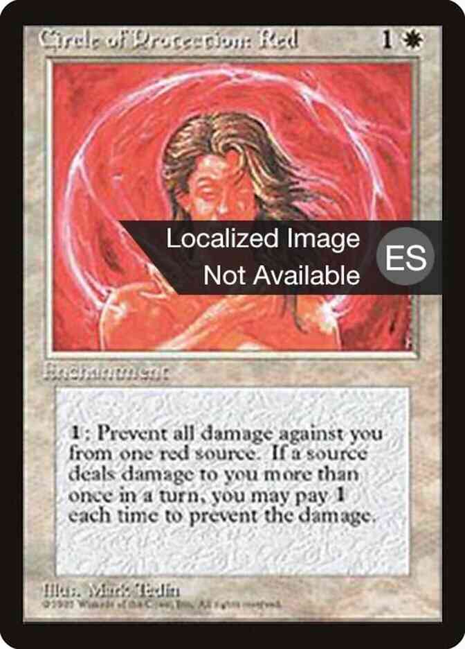 Circle of Protection: Red - Spanish [17] [Fourth Edition Black Border: Spanish] [Non-Foil]