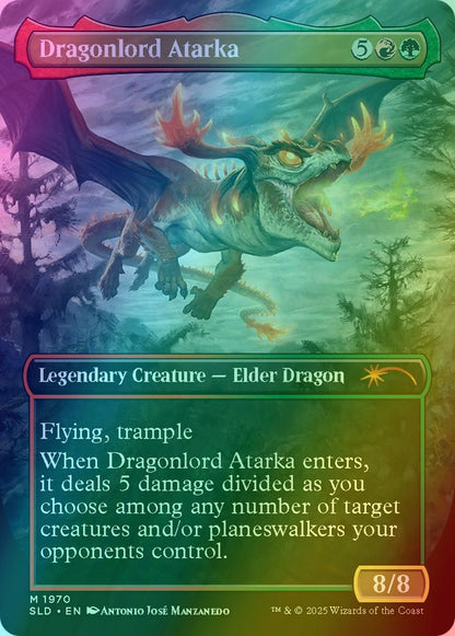 Dragonlord Atarka // Dragonlord Atarka [1970] [Borderless] [They Grow Up So Fast] [Secret Lair Drop] [Foil]