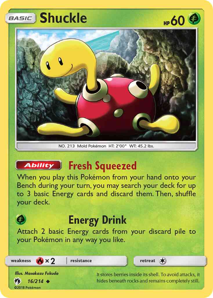 Shuckle - 16/214 - Uncommon [sm8-16] [Non-Holo]