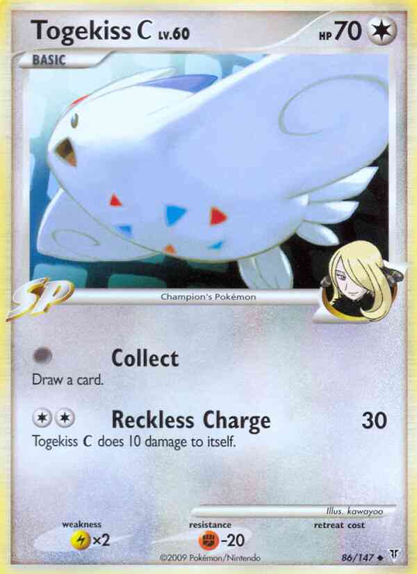 Togekiss C - 86/147 - Uncommon [pl3-86] [Reverse Holo]