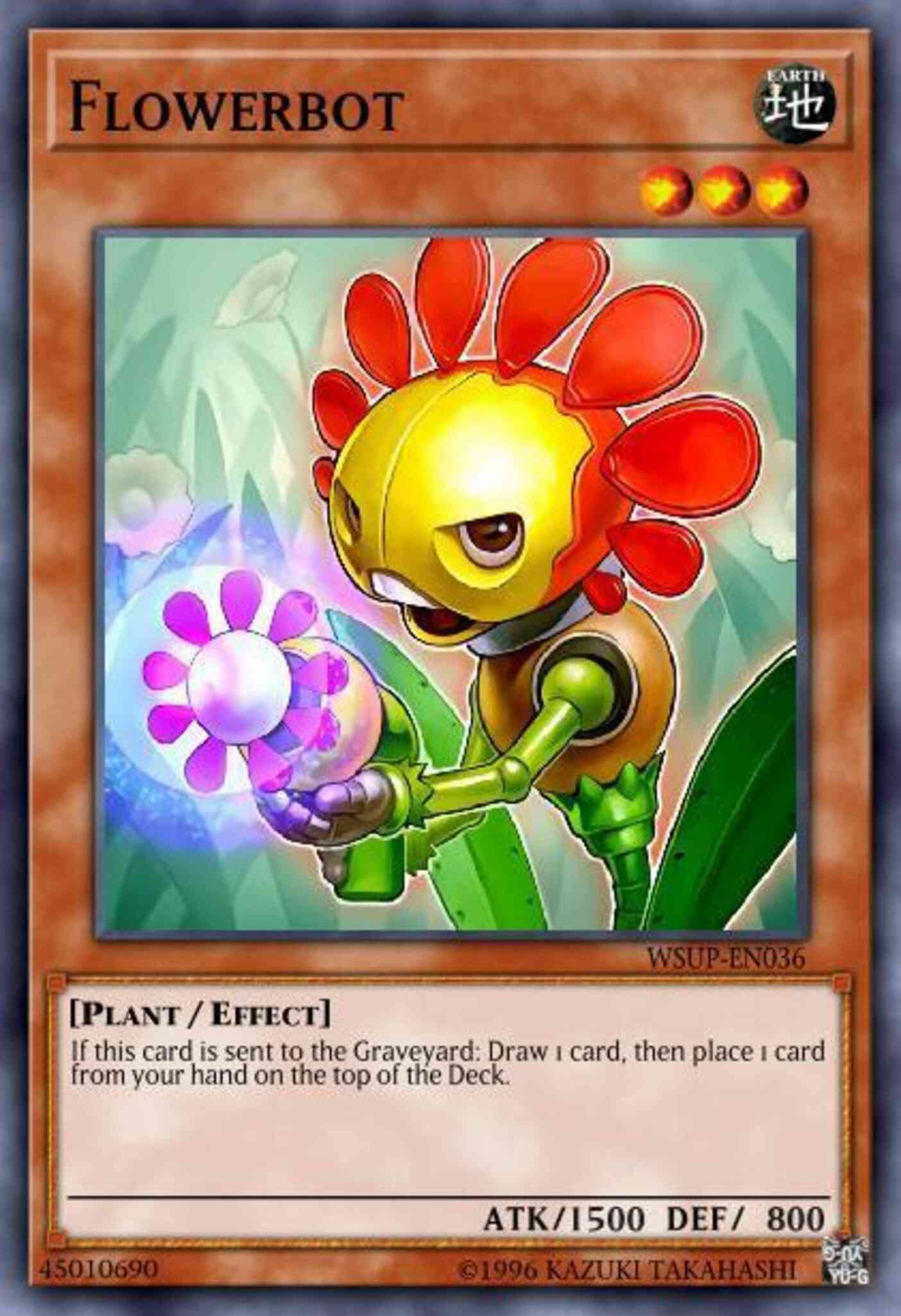 Flowerbot - WSUP-EN036 - Super Rare - 1st Edition