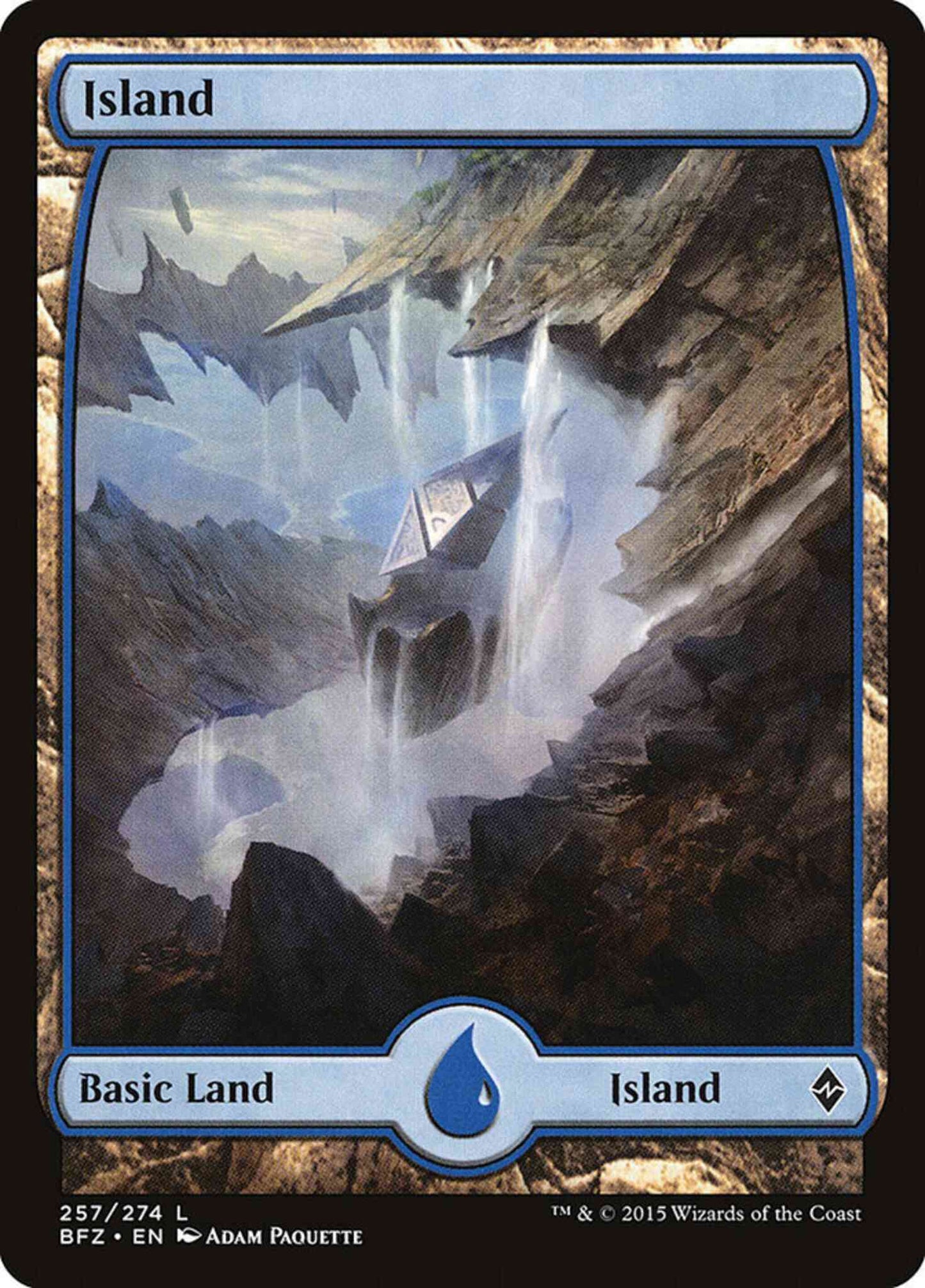 Island [257] [Full Art] [Battle for Zendikar] [Non-Foil]