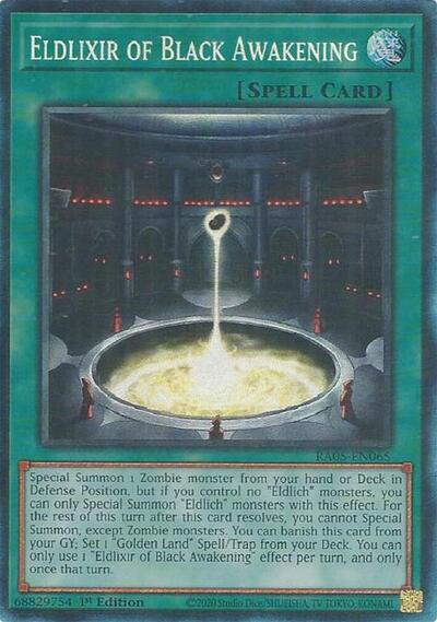 Eldlixir of Black Awakening - RA05-EN065 - Collector's Rare - 1st Edition