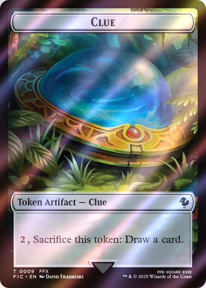 Clue Token (09) // Treasure Token (36) [FINAL FANTASY: Commander: Tokens] [Surge Foil]