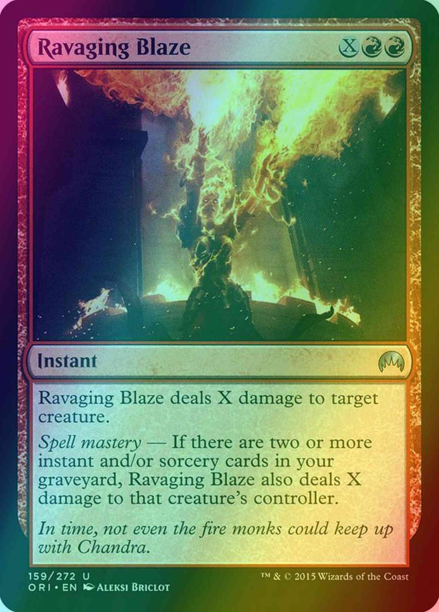 Ravaging Blaze [159] [Magic Origins] [Foil]