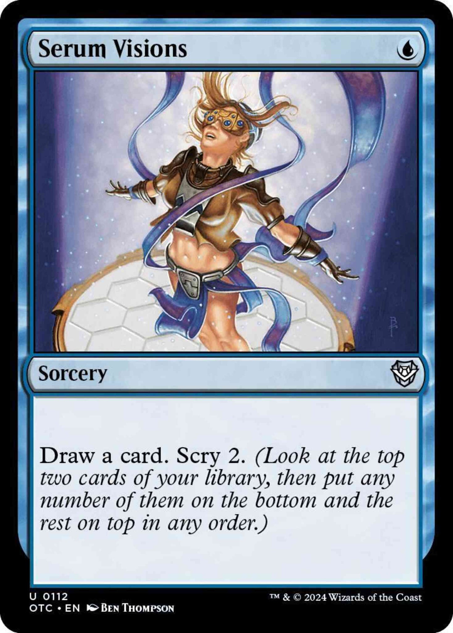 Serum Visions [112] [Outlaws of Thunder Junction: Commander] [Non-Foil]
