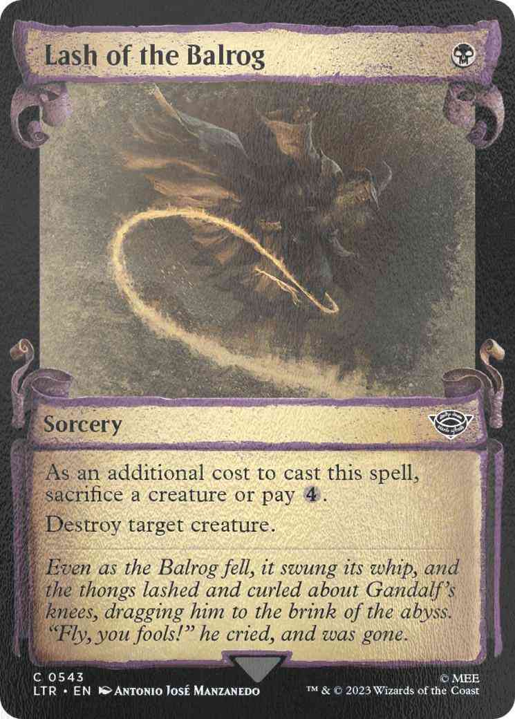Lash of the Balrog [543] [Scrolls Showcase] [The Lord of the Rings: Tales of Middle-earth] [Silver Foil]