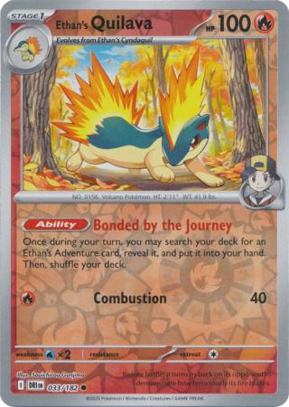 Ethan's Quilava - 033/182 - Common [sv10-033] [Reverse Holo]