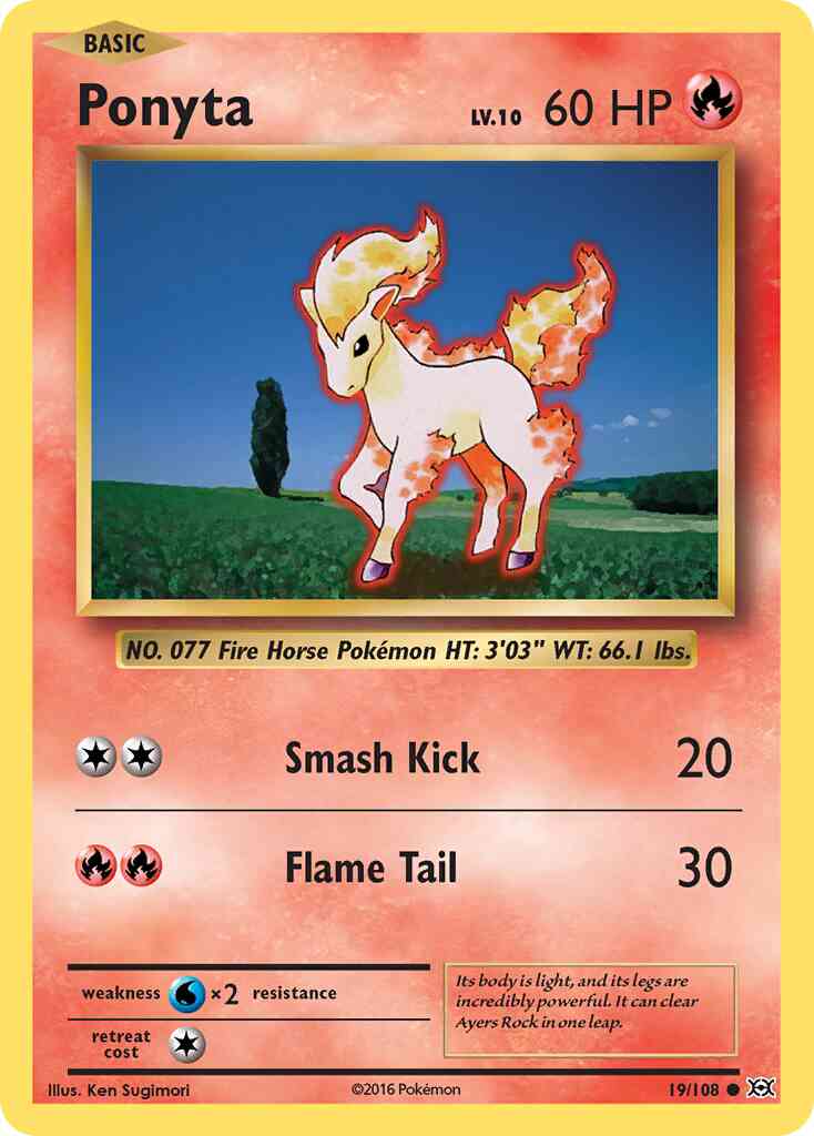 Ponyta - 19/108 - Common [xy12-19] [Reverse Holo]