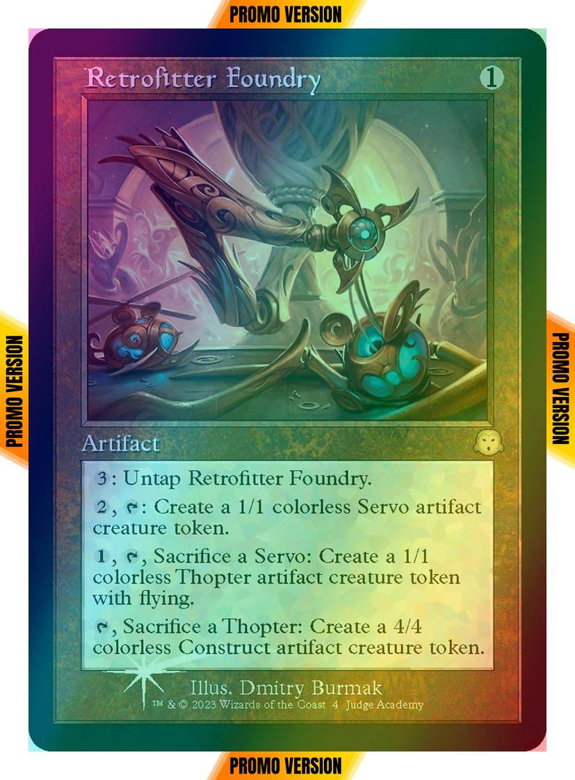 Retrofitter Foundry [4] [Retro Frame] [Judge Gift Cards 2023] [Foil]