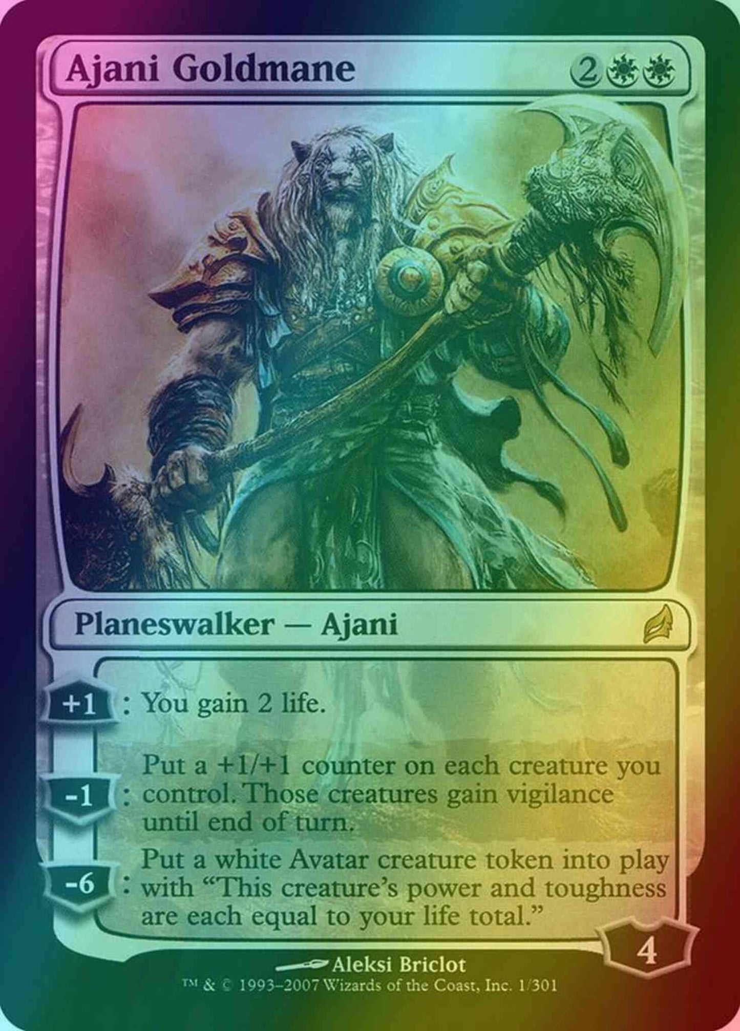 Ajani Goldmane [1] [Lorwyn] [Foil]
