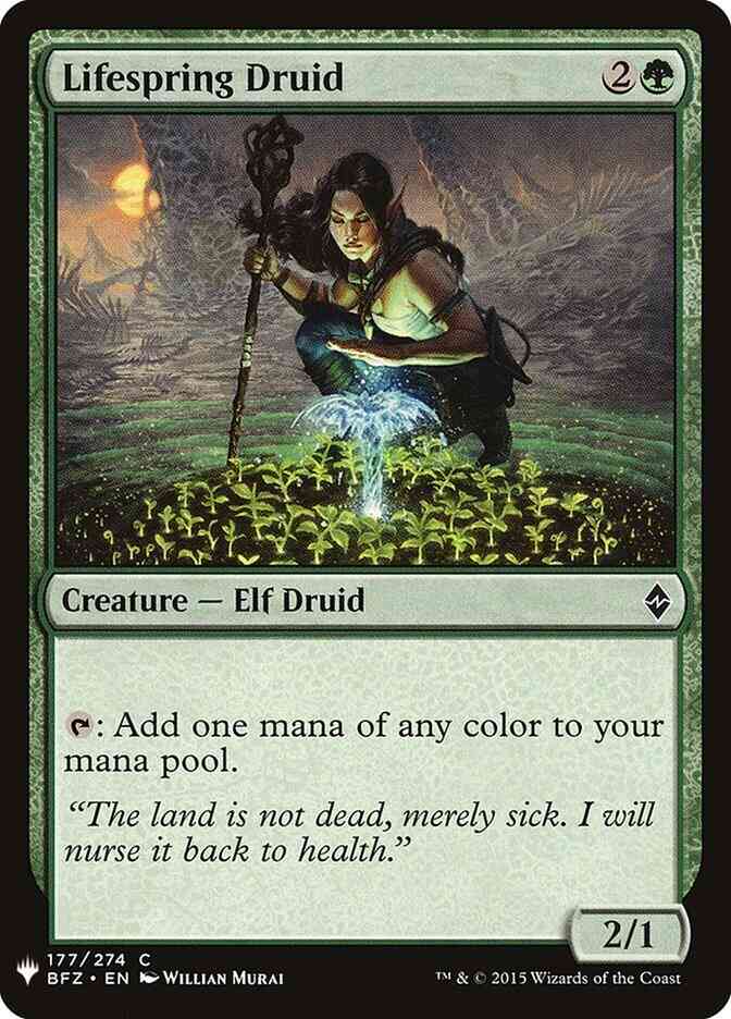 Lifespring Druid [BFZ-177] [The List] [Non-Foil]