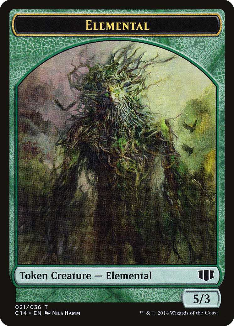 Beast Token (19) // Elemental Token (21) [Commander 2014 Tokens] [Non-Foil]