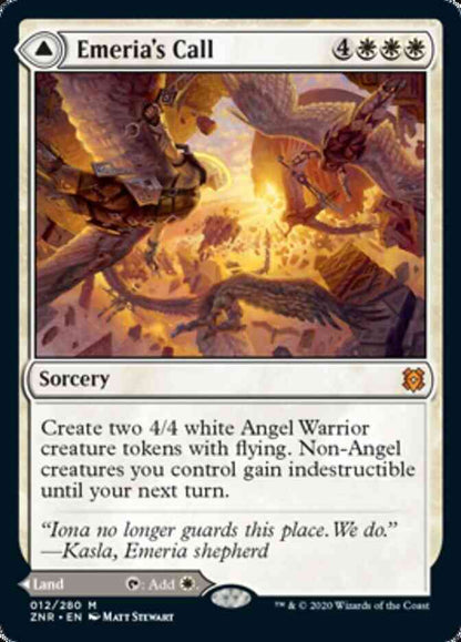 Emeria's Call // Emeria, Shattered Skyclave [12] [Zendikar Rising] [Foil]